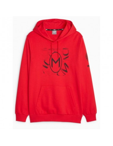 Puma Ανδρικό Φούτερ με Κουκούλα Κόκκινο 772316-01