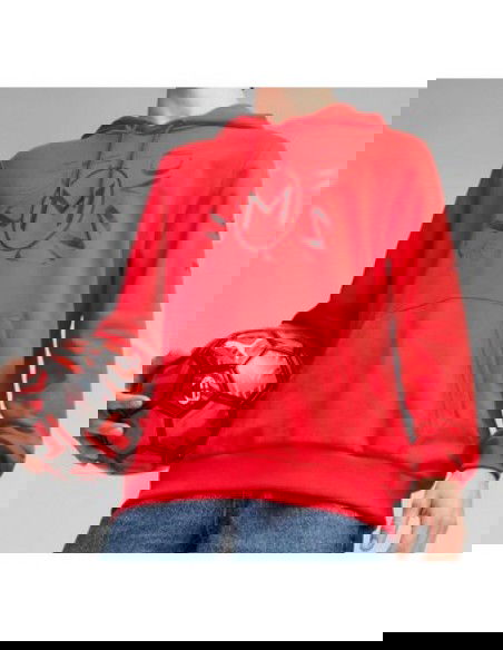 Puma Ανδρικό Φούτερ με Κουκούλα Κόκκινο 772316-01