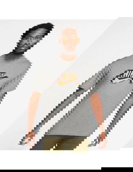 Nike Ανδρικό Αθλητικό T-shirt Κοντομάνικο Γκρι FD1296-063