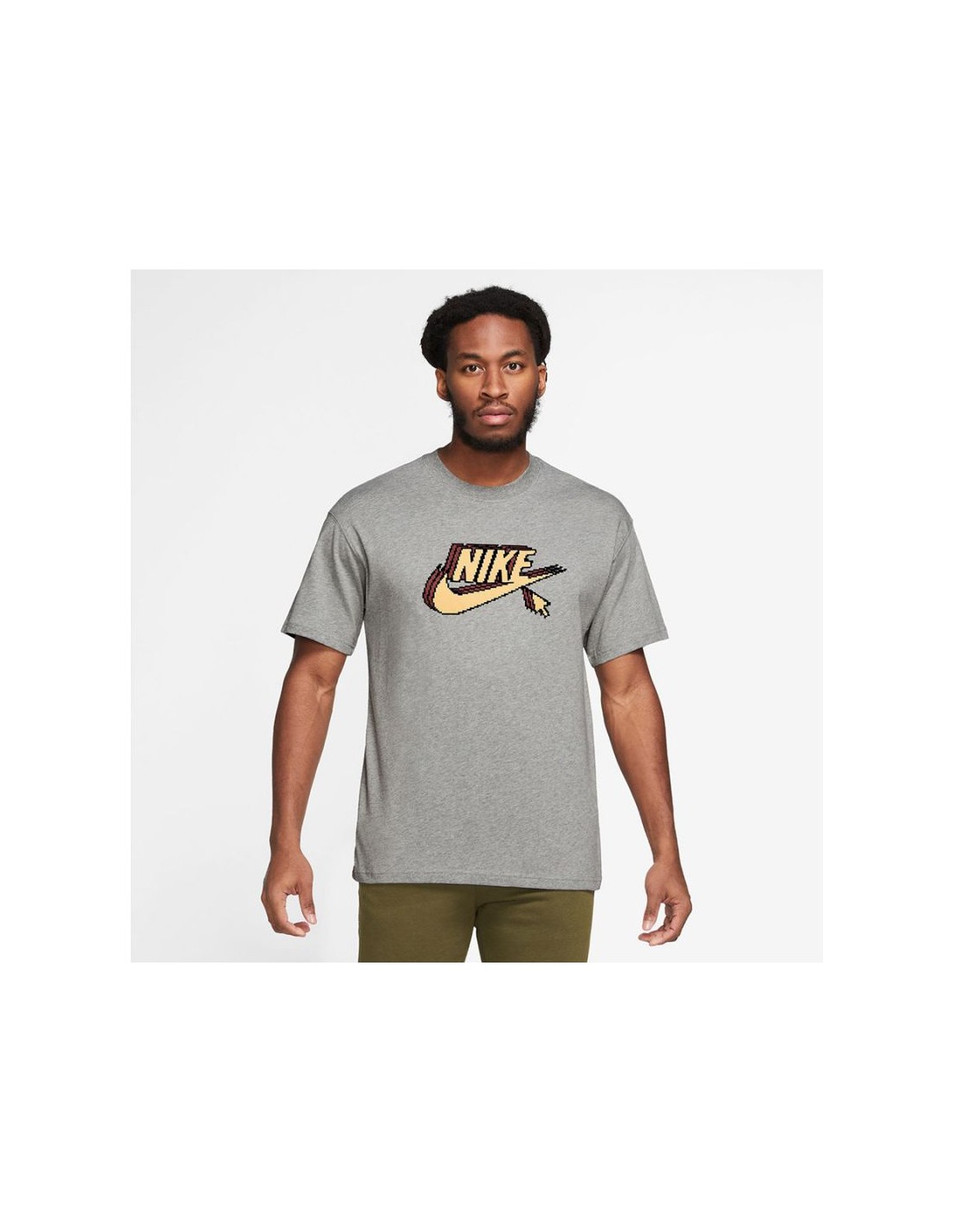 Nike Ανδρικό Αθλητικό T-shirt Κοντομάνικο Γκρι FD1296-063