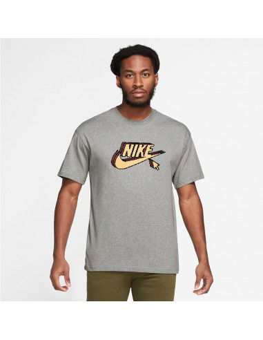 Nike Ανδρικό Αθλητικό T-shirt Κοντομάνικο Γκρι FD1296-063