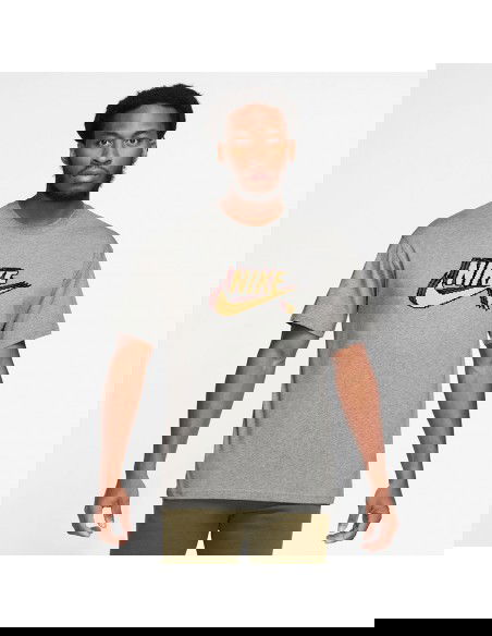 Nike Ανδρικό Αθλητικό T-shirt Κοντομάνικο Γκρι FD1296-063