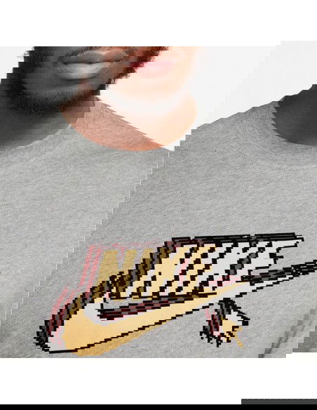 Nike Ανδρικό Αθλητικό T-shirt Κοντομάνικο Γκρι FD1296-063