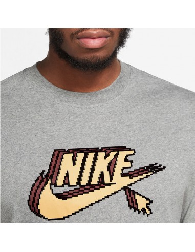 Nike Ανδρικό Αθλητικό T-shirt Κοντομάνικο Γκρι FD1296-063