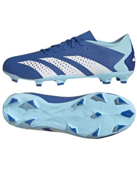 Adidas Predator Accuracy.3 L FG GZ0015 Χαμηλά Ποδοσφαιρικά Παπούτσια με Τάπες Bright Royal / Cloud White / Bliss Blue