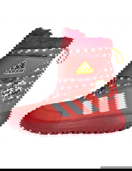 Adidas Winterplay x Disney Παιδικά Μποτάκια με Σκρατς Bright Red / Cloud White / Better Scarlet IG7188