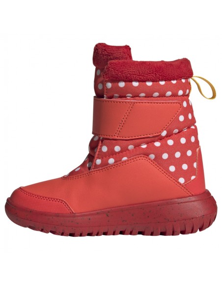 Adidas Winterplay x Disney Παιδικά Μποτάκια με Σκρατς Bright Red / Cloud White / Better Scarlet IG7188