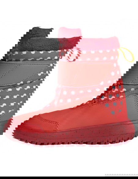 Adidas Winterplay x Disney Παιδικά Μποτάκια με Σκρατς Bright Red / Cloud White / Better Scarlet IG7188