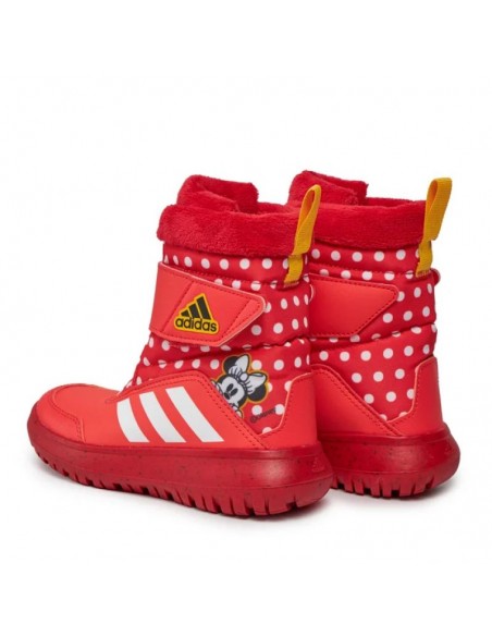 Adidas Winterplay x Disney Παιδικά Μποτάκια με Σκρατς Bright Red / Cloud White / Better Scarlet IG7188