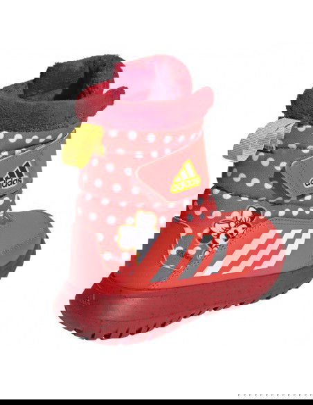 Adidas Winterplay x Disney Παιδικά Μποτάκια με Σκρατς Bright Red / Cloud White / Better Scarlet IG7188