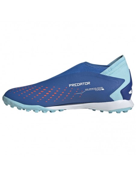 Adidas Predator Precision.3 TF GZ0001 Ψηλά Ποδοσφαιρικά Παπούτσια με Σχάρα Bright Royal / Cloud White / Bliss Blue