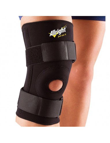 Allright Turn-buckle on The Knee ASONKLR Επιγονατίδα με Οπή σε Μαύρο χρώμα