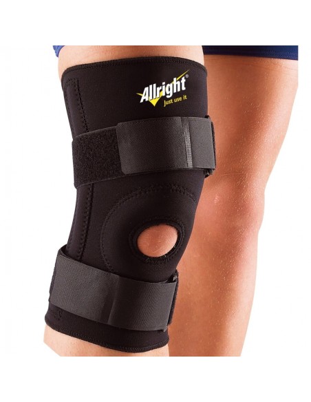 Allright Turn-buckle on The Knee ASONKLR Επιγονατίδα με Οπή σε Μαύρο χρώμα