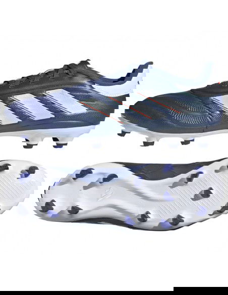 Adidas Pure Ii.3 FG IE4896 Χαμηλά Ποδοσφαιρικά Παπούτσια με Τάπες Lucid Blue / Cloud White / Solar Red