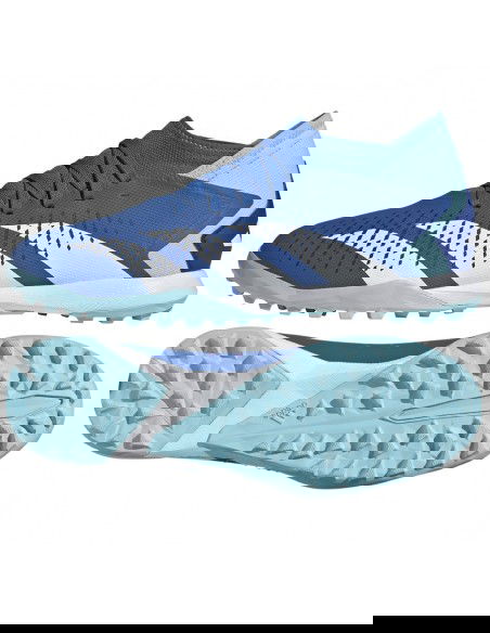 Adidas Predator Precision.3 TF GZ0007 Ψηλά Ποδοσφαιρικά Παπούτσια με Σχάρα Bright Royal / Cloud White / Bliss Blue