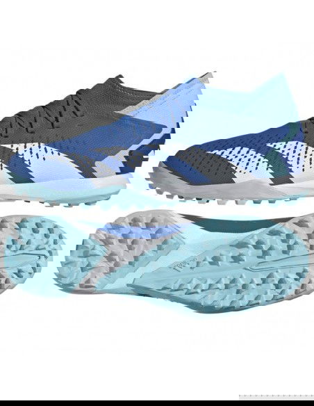 Adidas Predator Precision.3 TF GZ0007 Ψηλά Ποδοσφαιρικά Παπούτσια με Σχάρα Bright Royal / Cloud White / Bliss Blue