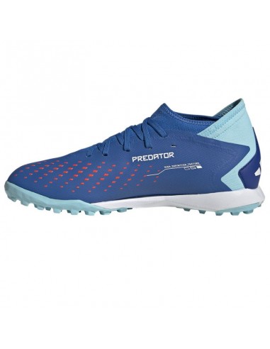 Adidas Predator Precision.3 TF GZ0007 Ψηλά Ποδοσφαιρικά Παπούτσια με Σχάρα Bright Royal / Cloud White / Bliss Blue