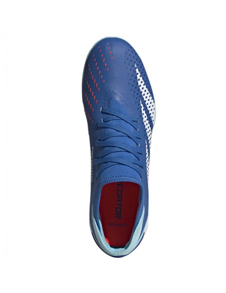 Adidas Predator Precision.3 TF GZ0007 Ψηλά Ποδοσφαιρικά Παπούτσια με Σχάρα Bright Royal / Cloud White / Bliss Blue