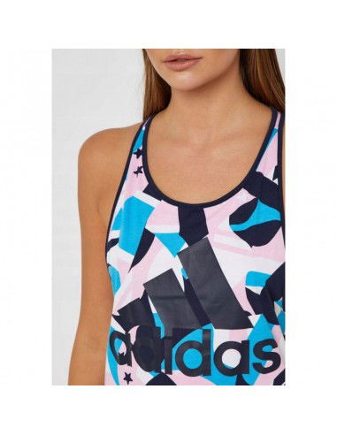 Adidas Αμάνικη Γυναικεία Αθλητική Μπλούζα Τιρκουάζ DP2378