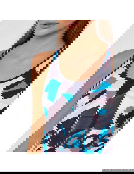 Adidas Αμάνικη Γυναικεία Αθλητική Μπλούζα Τιρκουάζ DP2378