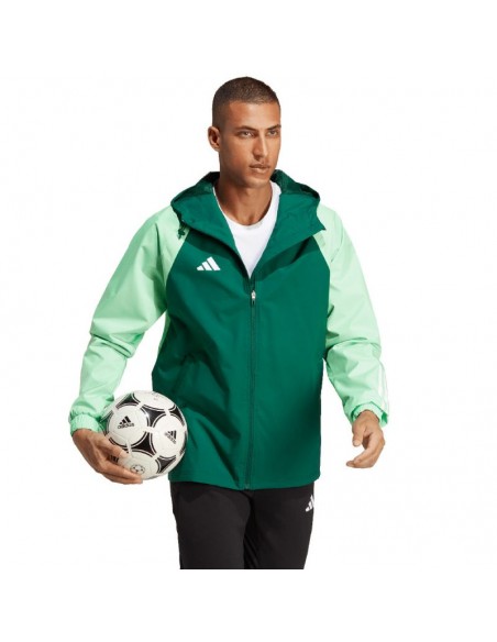 Adidas Tiro 23 Competition All Weather Ανδρικό Χειμωνιάτικο Μπουφάν Πράσινο IC4570