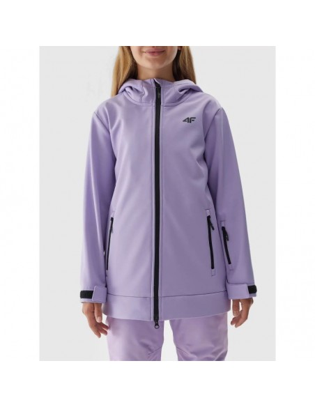 4F Παιδικό Αθλητικό Μπουφάν Λιλά 4FJAW23TSOFF153-52S