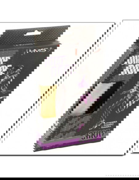 Leather skipping rope with a wooden handle HMS SK07