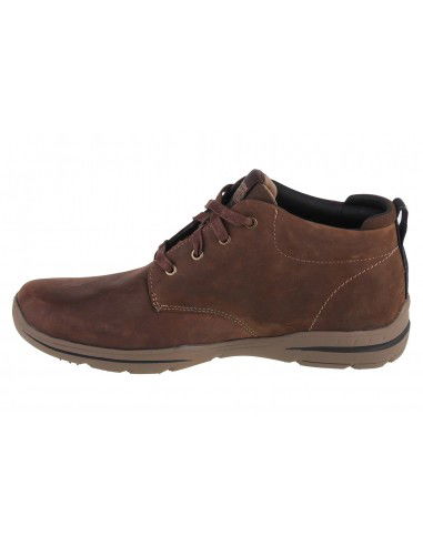 Skechers Harper Melden Δερμάτινα Καφέ Ανδρικά Μποτάκια 64857-CHOC