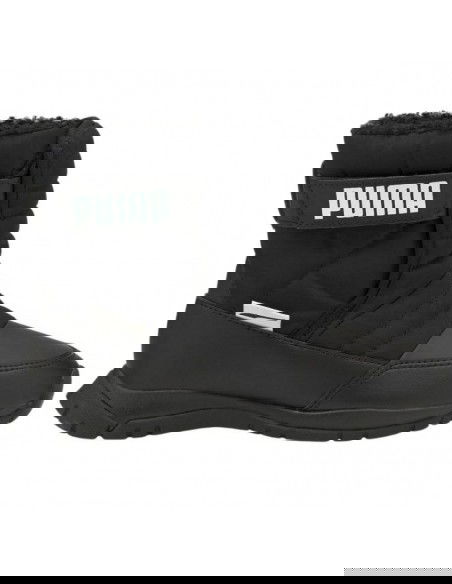 Puma Nieve Winter Παιδικές Μπότες Χιονιού με Σκρατς Μαύρες 380745-03