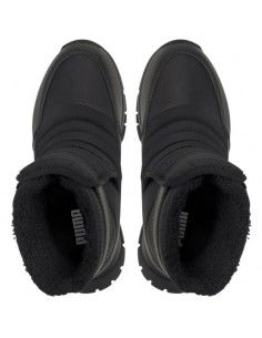 Puma Nieve Winter Παιδικές Μπότες Χιονιού με Σκρατς Μαύρες 380745-03 2