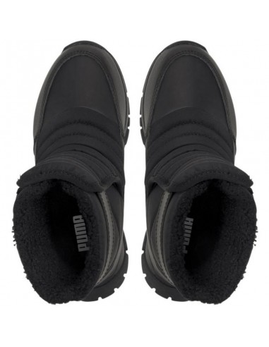 Puma Nieve Winter Παιδικές Μπότες Χιονιού με Σκρατς Μαύρες 380745-03