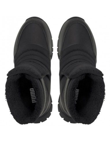 Puma Nieve Winter Παιδικές Μπότες Χιονιού με Σκρατς Μαύρες 380745-03