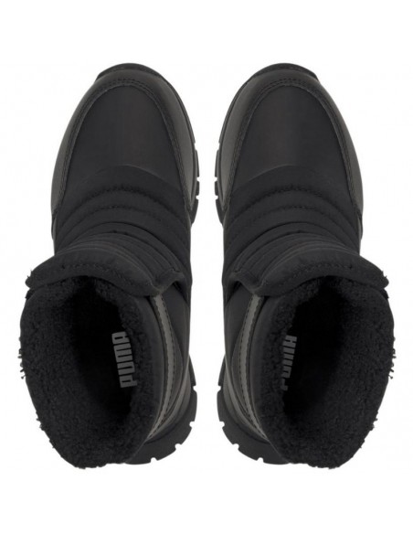 Puma Nieve Winter Παιδικές Μπότες Χιονιού με Σκρατς Μαύρες 380745-03