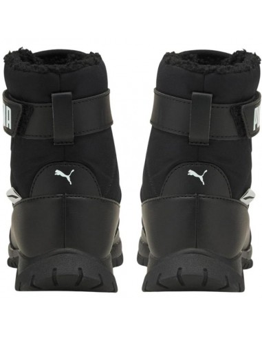 Puma Nieve Winter Παιδικές Μπότες Χιονιού με Σκρατς Μαύρες 380745-03