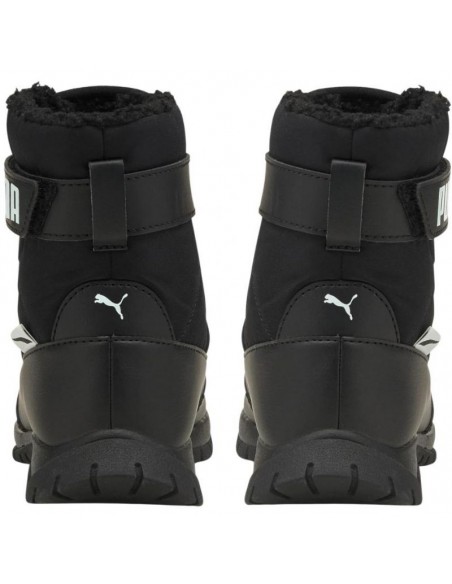 Puma Nieve Winter Παιδικές Μπότες Χιονιού με Σκρατς Μαύρες 380745-03