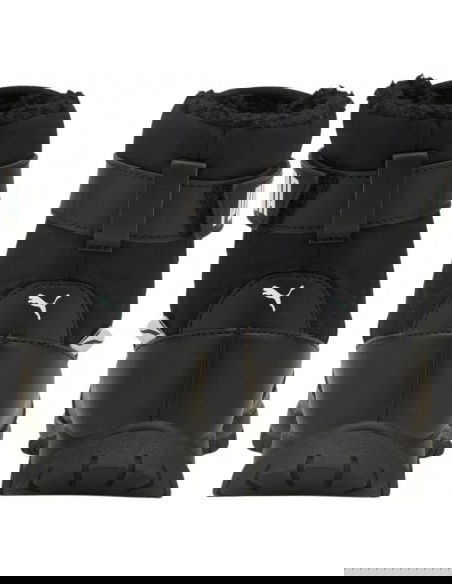 Puma Nieve Winter Παιδικές Μπότες Χιονιού με Σκρατς Μαύρες 380745-03