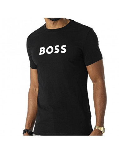 Boos Hugo Boss Ανδρικό T-shirt Μαύρο με Λογότυπο 50491706-001