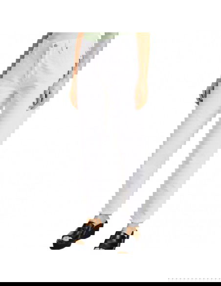 Calvin Klein Ψηλόμεσο Γυναικείο Jean Παντελόνι σε Mom Εφαρμογή Λευκό J20J218514-1AA