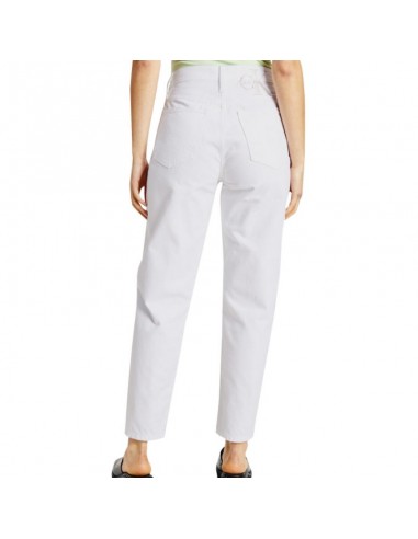 Calvin Klein Ψηλόμεσο Γυναικείο Jean Παντελόνι σε Mom Εφαρμογή Λευκό J20J218514-1AA