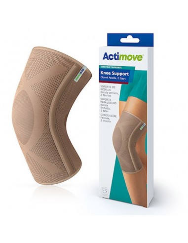 Bandage for stabilizing the knee joint with builtup patella and 2 underwires