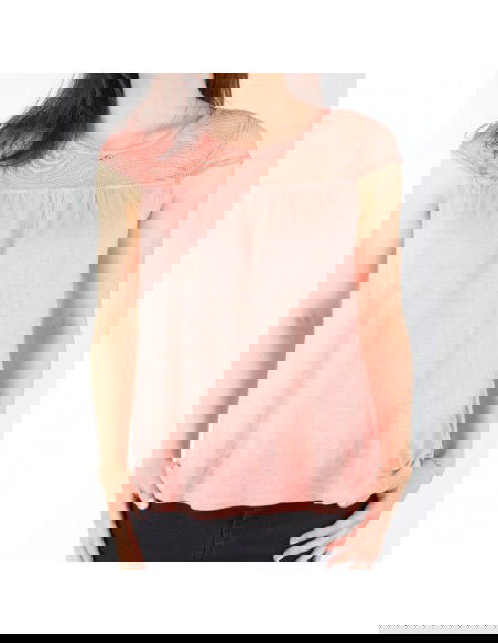 Wrangler Capsleeve Tee Coral Peach W W7337FDJX