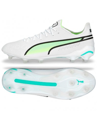 Αθλήματα > Ποδόσφαιρο > Παπούτσια > Ανδρικά Puma King Ultimate FG/AG 107097-03 Χαμηλά Ποδοσφαιρικά Παπούτσια με Τάπες Λευκά