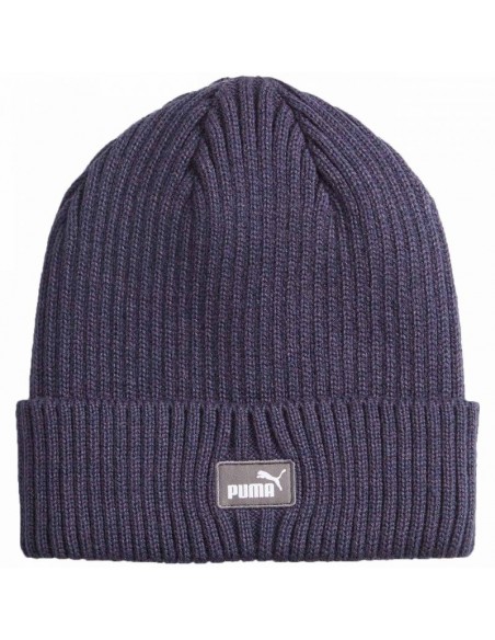 Puma Classic Cuff Beanie Unisex Σκούφος Πλεκτός σε Navy Μπλε χρώμα 024826-02