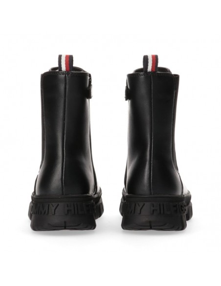 Tommy Hilfiger Παιδικά Μποτάκια με Φερμουάρ Μαύρα T3A5-33058-1355999