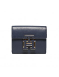 Tommy Hilfiger Μικρό Δερμάτινο Γυναικείο Πορτοφόλι Μπλε AW0AW14344-DW6