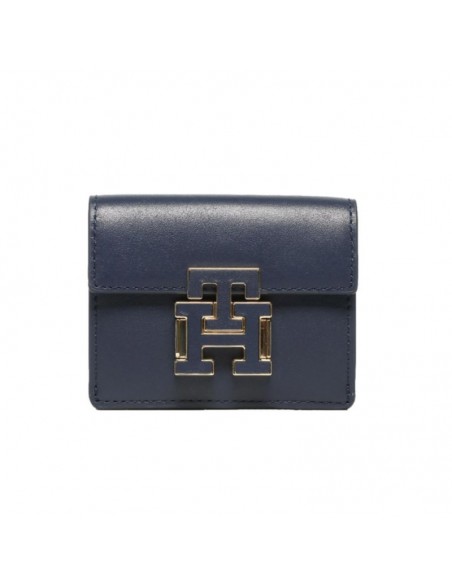 Tommy Hilfiger Μικρό Δερμάτινο Γυναικείο Πορτοφόλι Μπλε AW0AW14344-DW6