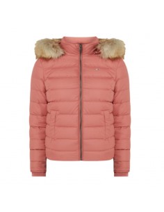 Calvin Klein Κοντό Γυναικείο Puffer Μπουφάν για Χειμώνα Πορτοκαλί DW0DW10506
