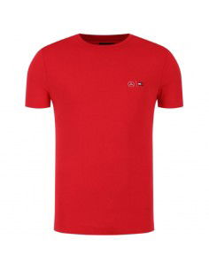 Tommy Hilfiger Ανδρική Αθλητική Μπλούζα Κοντομάνικη Κόκκινο TT0TT07092