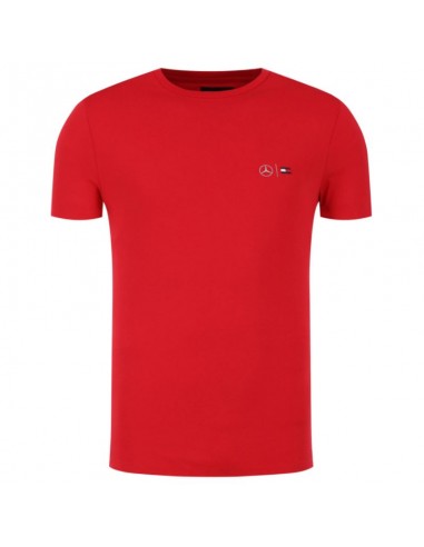 Tommy Hilfiger Ανδρική Αθλητική Μπλούζα Κοντομάνικη Κόκκινο TT0TT07092