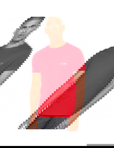 Tommy Hilfiger Ανδρική Αθλητική Μπλούζα Κοντομάνικη Κόκκινο TT0TT07092